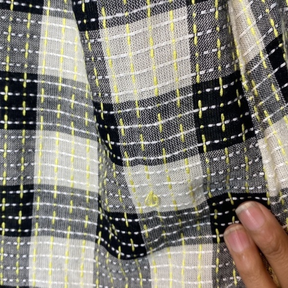 Anthropologie Pilcro Breezy Plaid Button down Size XXS - Picture 8 of 10